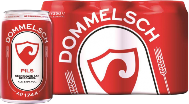 Dommelsch set van 6 blikjes á 0,33 liter Dommelsch set van 6 blikjes á 0,33 liter
